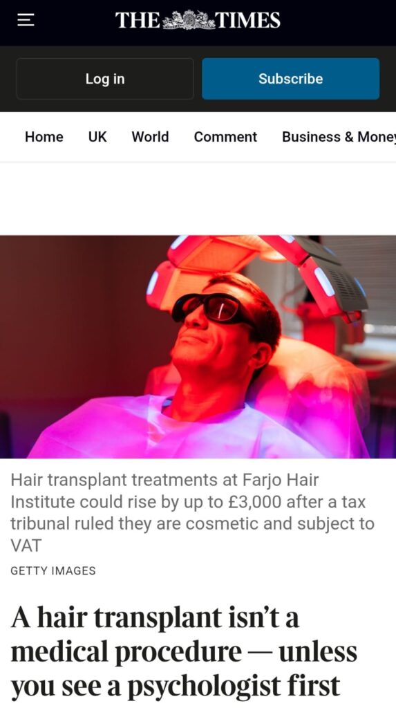 Hair Transplant in UK