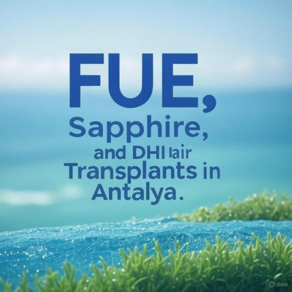 FUE, Sapphire, and DHI Hair Transplants in Antalya